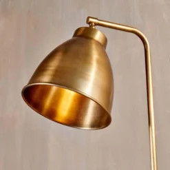 Nkuku Living Room Muturi Floor Lamp - Antique Brass
