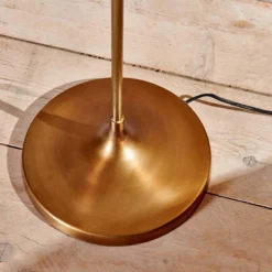 Nkuku Living Room Muturi Floor Lamp - Antique Brass