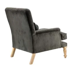 Nkuku Nalla Velvet Armchair - Moss Living Room