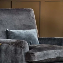 Nkuku Nalla Velvet Armchair - Moss Living Room