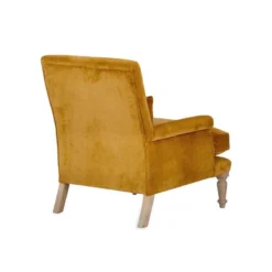 Nkuku Nalla Velvet Armchair - Ochre
