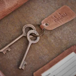 Nkuku Home Accessories Namba Leather Keyring
