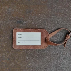 Nkuku Namba Leather Luggage Tag Eco-Friendly Gifts