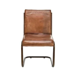 Nkuku Narwana Leather Desk Chair Home Office