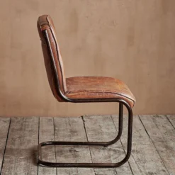 Nkuku Narwana Leather Desk Chair Home Office