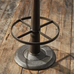 Nkuku Kitchen & Dining Room Narwana Leather Round Stool