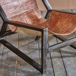 Nkuku Narwana Plain Leather Lounger