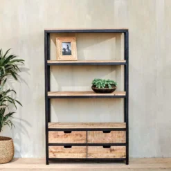 Nkuku Living Room Nermada Shelving Unit