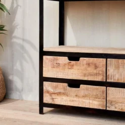 Nkuku Living Room Nermada Shelving Unit