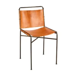 Nkuku New Arrivals Nirmi Leather Sling Back Dining Chair 15 Nkuku New Arrivals Nirmi Leather Sling Back Dining Chair