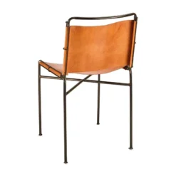 Nkuku New Arrivals Nirmi Leather Sling Back Dining Chair 17 Nkuku New Arrivals Nirmi Leather Sling Back Dining Chair