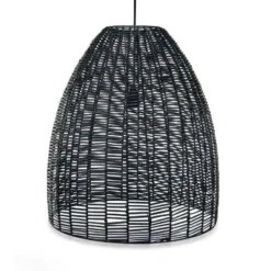 Nkuku Noko Black Wicker Conical Pendant - Large 7 Nkuku Noko Black Wicker Conical Pendant - Large