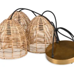 Nkuku Noko Wicker Cluster Pendant Kitchen & Dining Room