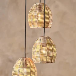 Nkuku Noko Wicker Cluster Pendant Kitchen & Dining Room
