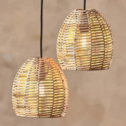 Nkuku Noko Wicker Cluster Pendant Kitchen & Dining Room