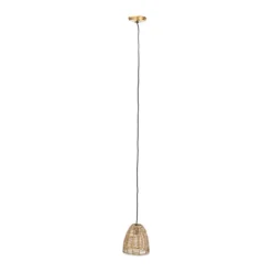 Nkuku Noko Wicker Conical Pendant - Natural - Extra Small Kitchen & Dining Room