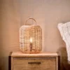 Nkuku Noko Wicker Lamp - Extra Small Bedroom