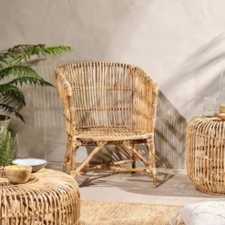 Nkuku Living Room Nokpul Rattan Armchair