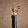 Nkuku Oak Leaf Brass Bottle Stopper