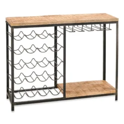 Nkuku Obra Bar With Wine Glass Storage