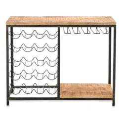 Nkuku Obra Bar With Wine Glass Storage