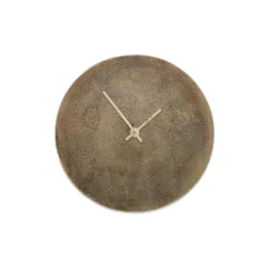 Nkuku Okota Standing Clock - Antique Brass