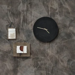 Nkuku Okota Wall Hung Clock - Black Home Accessories