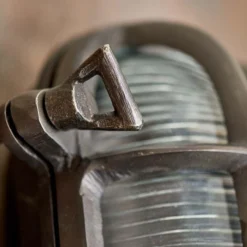 Nkuku Oshi Brass Oval Outdoor Bulkhead Light - Iron