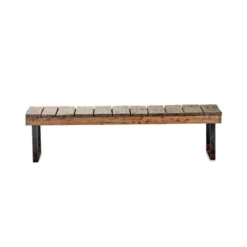 Nkuku Oso Wooden Bench - 220cm Garden Furniture