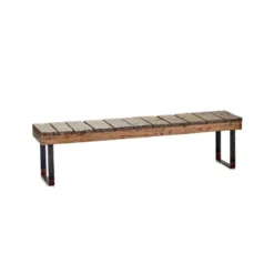 Nkuku Oso Wooden Bench - 220cm Garden Furniture