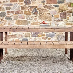 Nkuku Oso Wooden Bench - 220cm Garden Furniture