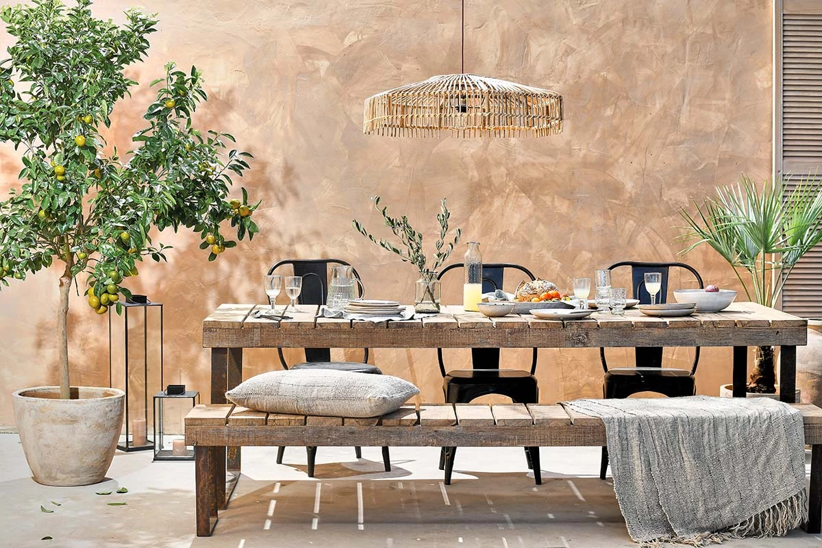 Nkuku Oso Wooden Dining Table - 220cm Kitchen & Dining Room 4 Nkuku Oso Wooden Dining Table - 220cm Kitchen & Dining Room