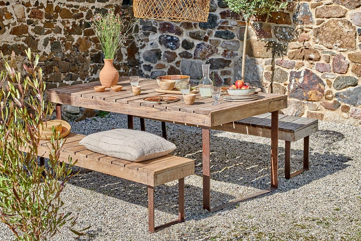 Nkuku Oso Wooden Dining Table - 220cm Kitchen & Dining Room 3 Nkuku Oso Wooden Dining Table - 220cm Kitchen & Dining Room