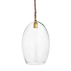 Nkuku Otoro Glass Pendant - Large Oval Living Room