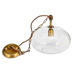 Nkuku Otoro Glass Pendant - Small Round Living Room