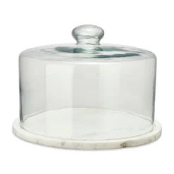 Nkuku Ovah Marble Cake Dome - White New Arrivals
