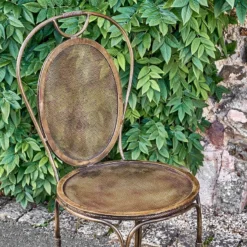 Nkuku New Arrivals Parwaha Iron Bistro Chair