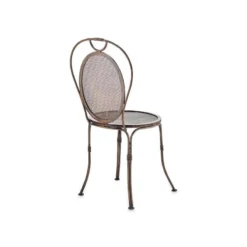 Nkuku New Arrivals Parwaha Iron Bistro Chair