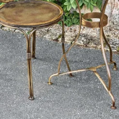 Nkuku New Arrivals Parwaha Iron Bistro Chair