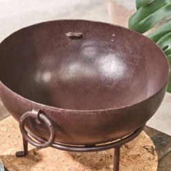 Nkuku Garden Furniture Patna Tabletop Kadai Fire Pit