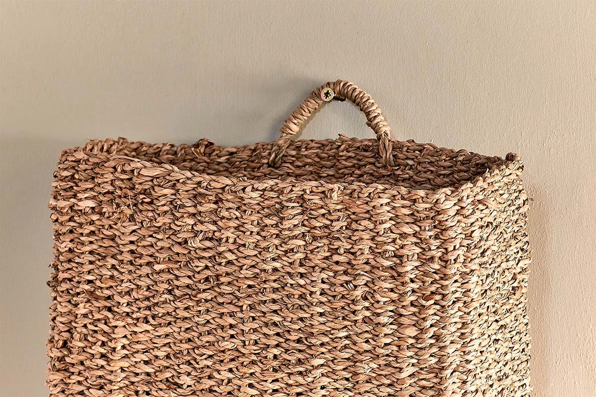 Nkuku Putlar Seagrass Wall Hung Basket 5 Nkuku Putlar Seagrass Wall Hung Basket