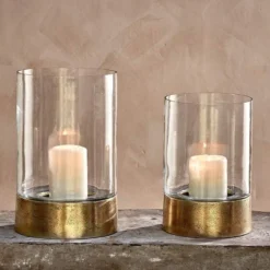 Nkuku Home Accessories Rajura Hurricane Lantern