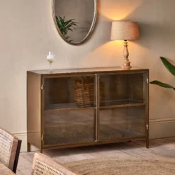 Nkuku Living Room Ranchi Iron Sideboard