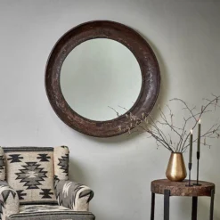 Nkuku Home Accessories Reclaimed Iron Tray Mirror