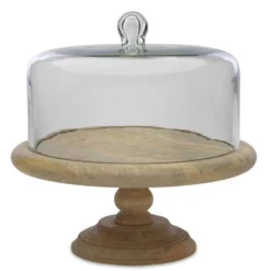 Nkuku Serveware Recycled Glass Dome Cake Stand