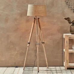 Nkuku Living Room Ronga Tripod Floor Lamp