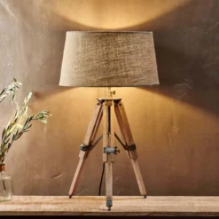 Nkuku Living Room Ronga Tripod Table Lamp