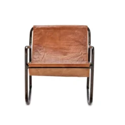Nkuku Living Room Sagari Leather Rocking Chair