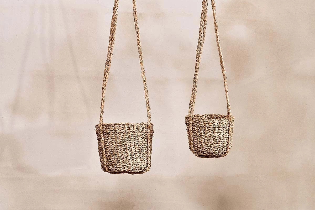 Nkuku Sangdi Seagrass Hanging Planter 4 Nkuku Sangdi Seagrass Hanging Planter