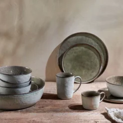 Nkuku Simi Bowl - Moss Green Tableware